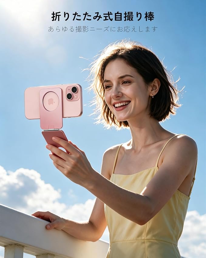 1ST IDEA for MagSafe Tripod Stand Ultra-Thin 0.23" | Aluminum Alloy Magnetic Tripod for iPhone, Flexible 20x Magnet Phone Stand Gift Accessories for Women Men for iPhone 17 16 15 14 13 12 Series - Image 4