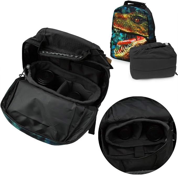 Koolertron Shockproof Camera Photo Bag for SLR TLR Camera Insert Partition Padded Case,Can be Put Directly Into the SLR Camera Bag With Freely Adjustable Compartment - Image 7