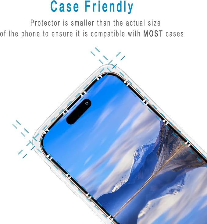 2+2 Pack Screen Protector for iPhone Air / 17 Air Tempered Glass | with Camera Lens Protector, 9H Hardness, Anti Scratch, Bubble Free - Image 6