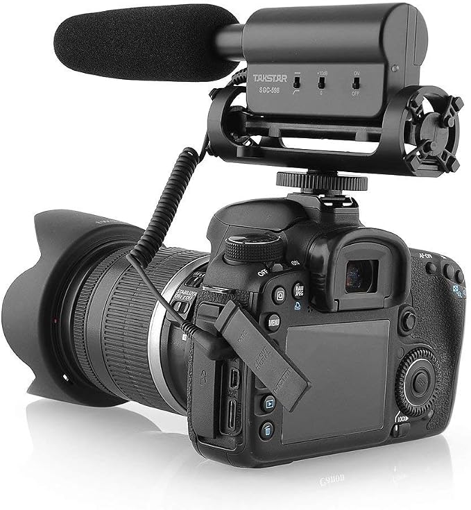 TAKSTAR SGC-598 Photography Interview Shotgun MIC Microphone for Nikon Canon DSLR Camera (Need 3.5mm Interface)Auxiliary - Image 4
