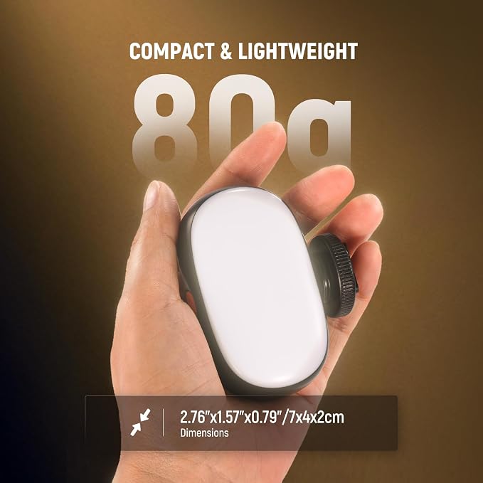 NEEWER Basics Portable Selfie Light, 3W Clip on Phone Small LED Cold Shoe Camera Lighting, 600mAh CRI95 3 Color Modes Dimmable for iPhone iPad Laptop Webcam Zoom Video Conference Recording Vlog, N9 - Image 7