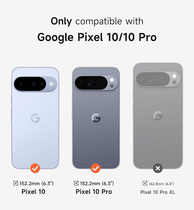 SURITCH for Google Pixel 10/10 Pro Phone Case, Compatible with MagSafe, Protective Cover with Camera Cover & Adjustable Metal Kickstand for Pixel 10/10 Pro 2025 -Lake Green - Image 2