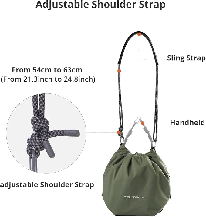 PGYTECH OneGo Drawstring Small Camera Bag Soft Cute Camera Pouch Handbag | Ivory Camera Sling Bag Compatible with Mirrorless Cameras/Nikon/Canon/Sony/Fuji/Pocket 4 Camera Case - Image 7