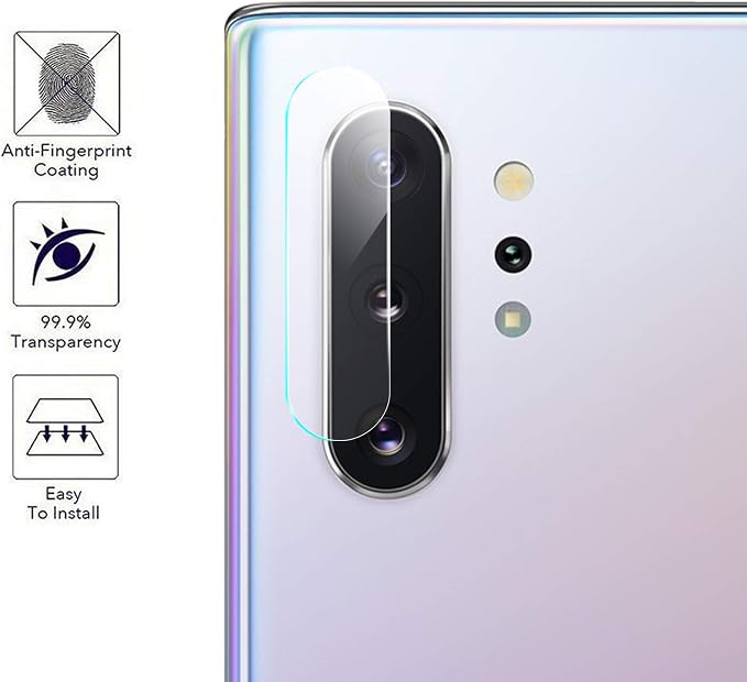Orzero (3 Pack Compatible for Samsung Galaxy Note 10 Camera Lens Protector, Protector de Cámera Case Friendly Tempered Glass 9H High Definition Microphone Cutout Anti-Scratch - Image 2