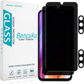 Privacy Screen Protector for Samsung Galaxy A15 5G Tempered Glass | Camera Lens Protector, Anti Scratch, Bubble Free, Case Friendly, 2+2 Pack by Bencuku
