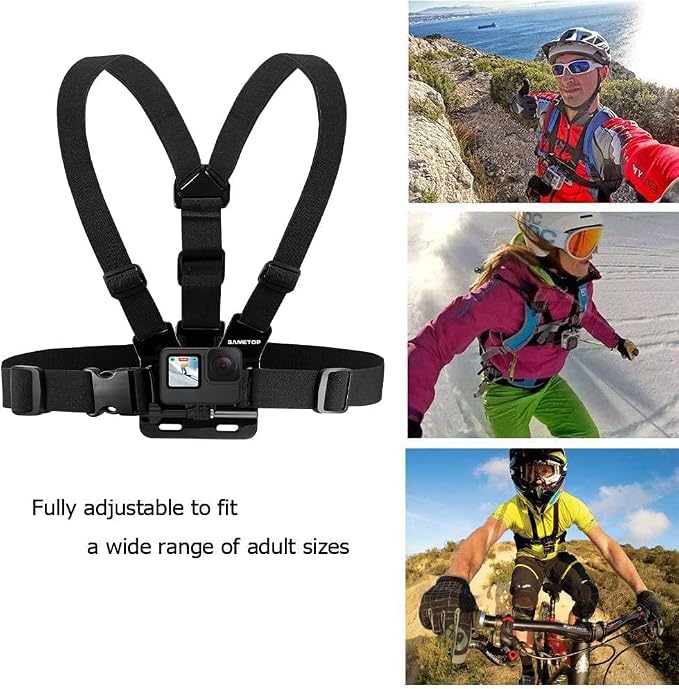 Chest Mount Strap Harness Chesty Body Mount for GoPro | for Go Pro Mission Hero 13 12 11 10 9 8 7 6 5 4 Session 3+ 3 Max AKASO DJI Osmo Action Cameras - Image 5