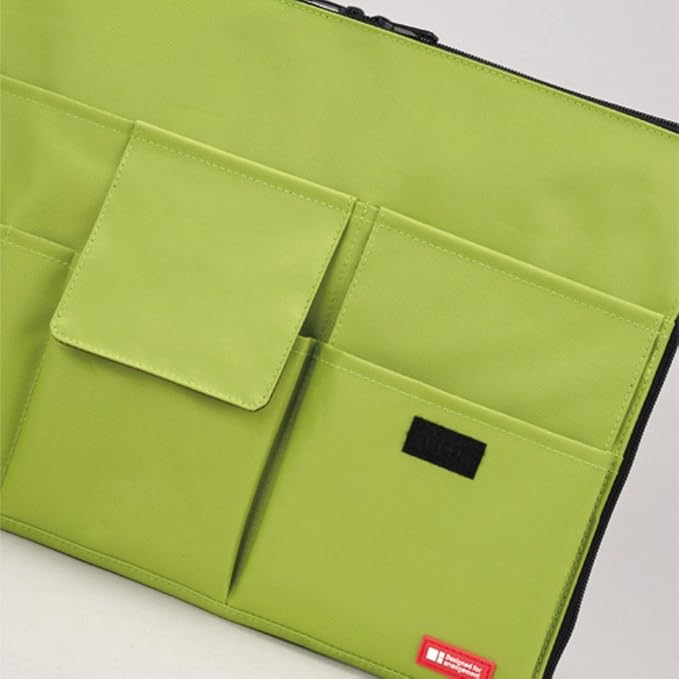 LIHITLAB Laptop Sleeve with Storage Pockets (Bag-in-Bag), 10 x 13.8 Inches, Orange (A7554-4) - Image 5