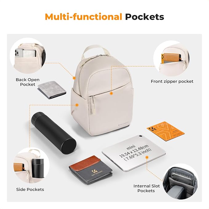 K&F CONCEPT Camera Sling Bag, Compact Crossbody Bag for DSLR Mirrorless | Lightweight Fabric, with Tripod Holder, Quick Access & Custom Dividers, Men & Women, for Sony Canon Nikon, Beige, BS06 - Image 3