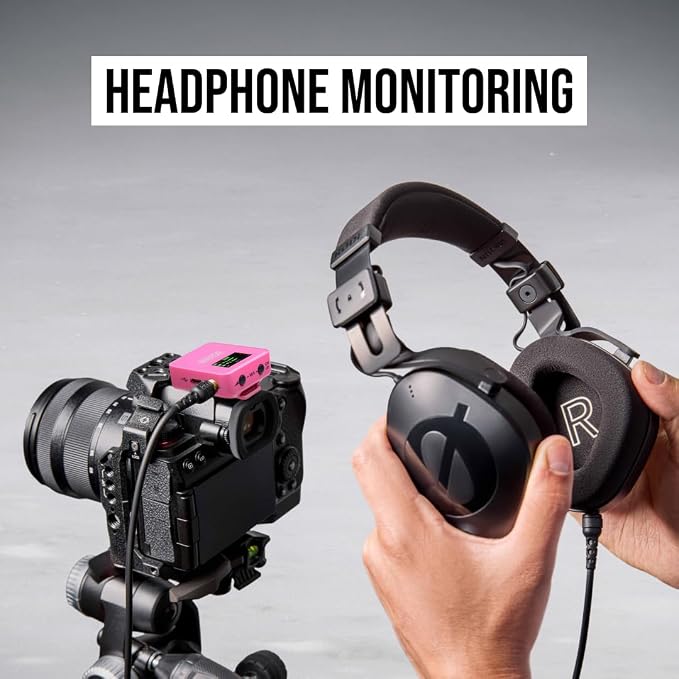 RØDE Wireless GO (Gen 3) – Compact Wireless Mic – Pristine Audio, 32-bit Float Recording, Automatic Level Control, for Phones, Cameras and Computers (Pink) - Image 5