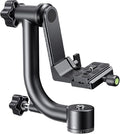 K&F CONCEPT Aluminum Alloy 360 Degree Panoramic Gimbal Tripod Head with 1/4'' Standard Quick Release Plate and Bubble Level,Load Capacity up to 20kg/44lbs | 1/4'' Standard Quick Release Plate, Bubble Level, Load Capacity up to 20kg/44lbs. TG06 by KFCONCEPT