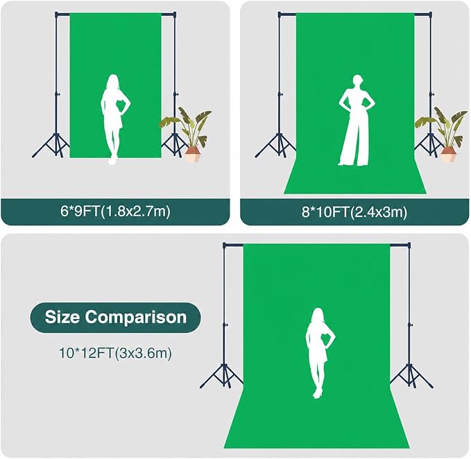 Kate Green Screen Backdrop for Photography Photo Backgrounds 6ftx9ft | Solid Screen Background Non Reflective For Chroma Key, Video Production, Gaming, Interviews And Studio Photography. - Image 5