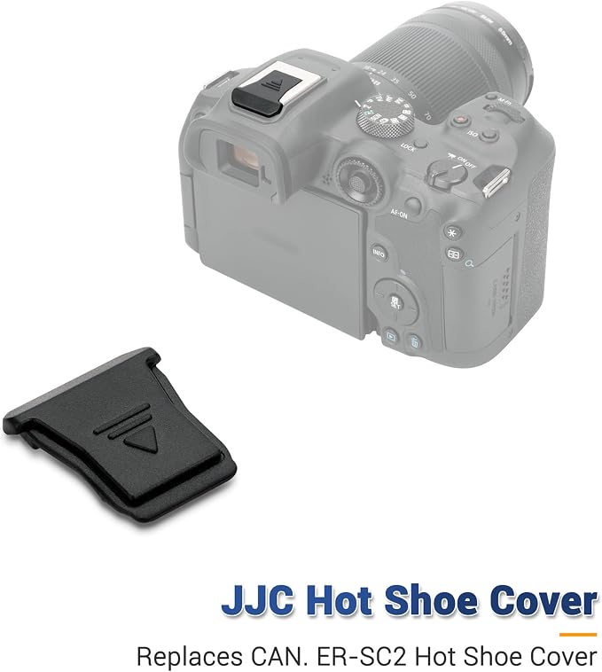 JJC 2-Pack Hot Shoe Cover Cap for Canon R50 R10 R8 R7 R6 Mark II R5 Mark II | Replaces Canon ER-SC2, for Canon EOS R50 R10 R8 R7 R6 V R6 Mark II R5 Mark II R5C R3, Anti-Scratch & Dustproof - Image 2