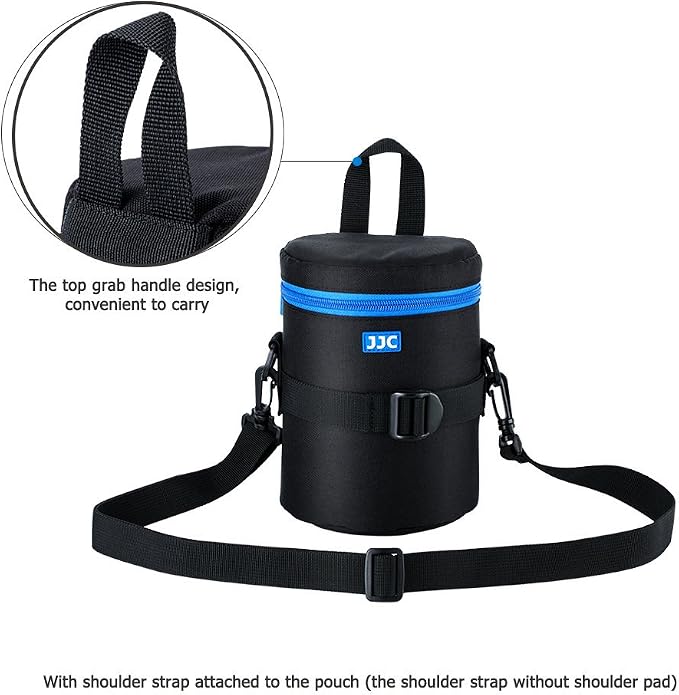 JJC Deluxe Lens Case Pouch Bag for Camera Lens Below 3.9" x 6.5"(D x L) | for Canon EF 24-70mm f2.8L USM, EF 50mm f1.2L USM, EF 85mm f1.2L II USM, Tamron SP 70-300mm f4-5.6 A005 Lens & More - Image 6
