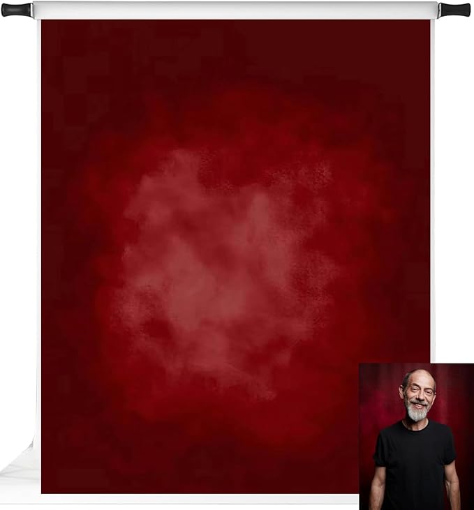 Kate Red Photography Backdrops Abstract Photo Backdrop Poratrait Background for Photoshoot, 8x10ft by KateBackdropforPhotography