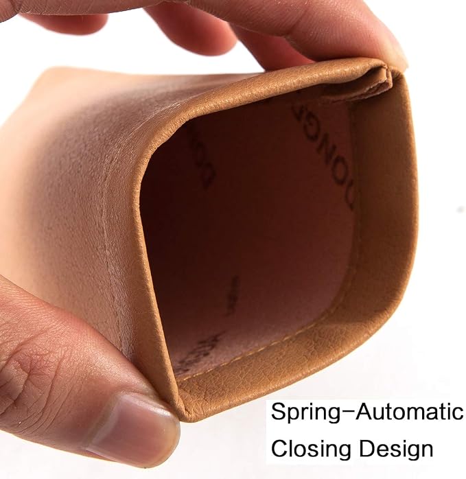 TRIUMPH VISION Eyeglass Case Glasses Case Soft Sunglass Pouch Sleeve 3 Pack | Slim Lightweight Alternative to Bulky Case, Leather Lined Protect Lens, Squeeze Easy to Use, Stylish Portable for Daily Use - Image 3
