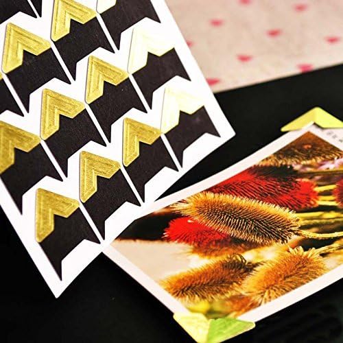 360 Count Self-Adhesive Acid Free Photo Corners for Scrapbooks Memory Books (Gold) - Image 3