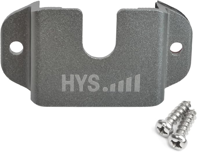 HYS Remote Speaker mic and Ham CB Radio W/Round Knob and Belt Clip Hanger | Fits both HT radios and speaker mics with round-knob or belt-clip.Screw-mount installs on dash console or any flat surface - Image 9
