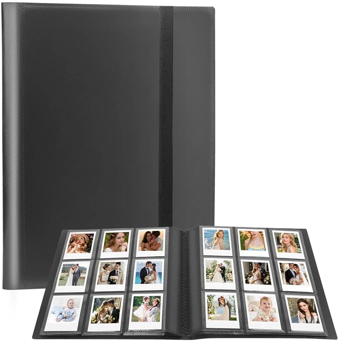 432-Pocket Photo Album For Polaroid 2x3 In Photos Instant Camera | Fit Fujifilm Instax Mini Series, Evo, Liplay Instant Cameras, Photo Book For Birthday, Anniversary, Families Memories, Black by Rekeen