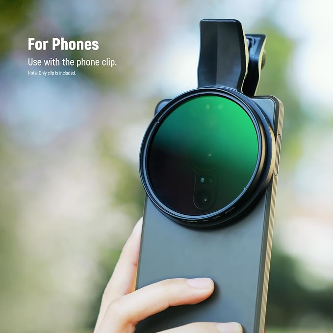 NEEWER 67mm Phone Camera Lens Filter Clamp, Adjustable Threaded Filter Clip Mount with Nonslip Rubber Pads, Compatible with Samsung Galaxy Google Pixel Huawei Xiaomi, LA008 - Image 5