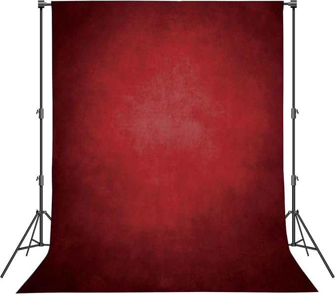 Abstract Photography Backdrop for Photoshoot 8x12ft,Red,No Stand | Professional,Polyester Fabric,Roller Pocket on Top,Vintage Portrait Photo Props Booth Background,Photoshoot Studio by Haboke