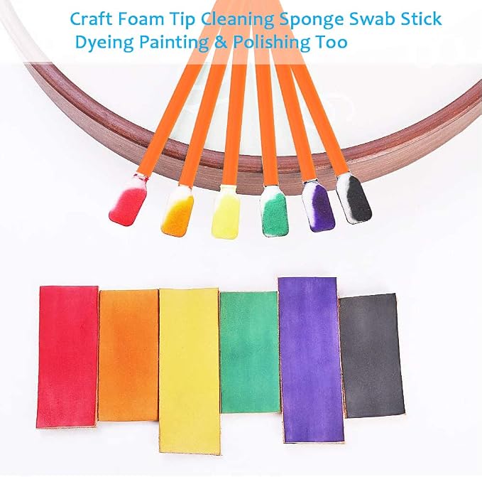 Wellgler's Foam Cleaning Swabs, Lint-Free Swabs for Precision Electronics, Camera, Optical Lens & Inkjet Printer Cleaning (200pcs Orange) - Image 6