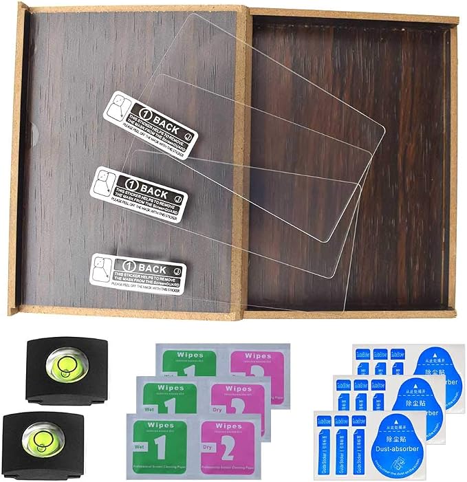 ULBTER Screen Protector for Sony Alpha 1 / A1 & HotShoe Cover [3+2Pack] | 0.3mm 9H Hardness Tempered Glass Anti-Scrach Anti-Fingerprint Anti-Bubble - Image 9