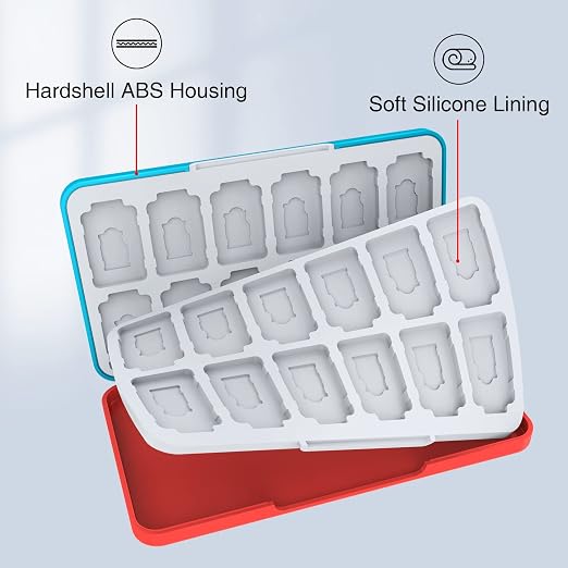 HEIYING Game Card Case Compatible with NINTENDO SWITCH 2 / Micro SD Cards | Portable Game Card Holder, Hard ABS Shell with Soft Silicone Lining, Dedicated Card Slots,Magnetic Closure for Easy Access - Image 4