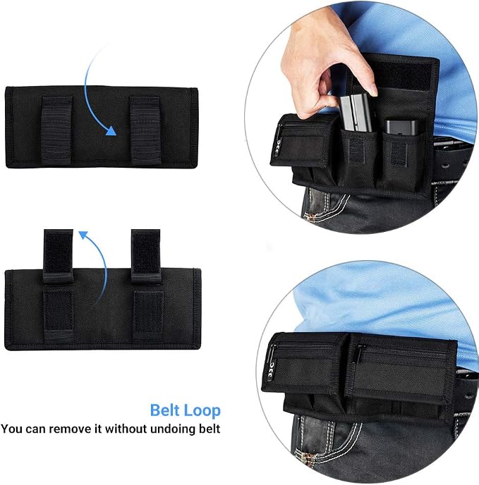 (6 Pockets) Camera Battery and SD Card Pouch Holder for 18650 x 8, AA, LP-E6N LP-E6NH LP-E17 EN-EL14 EN-EL15 NP-FW50 NP-FZ100 NP-W126S Battery,Suitable for Canon M50 Mark II 5DM4 6DM2 80D Sony A7R IV - Image 2