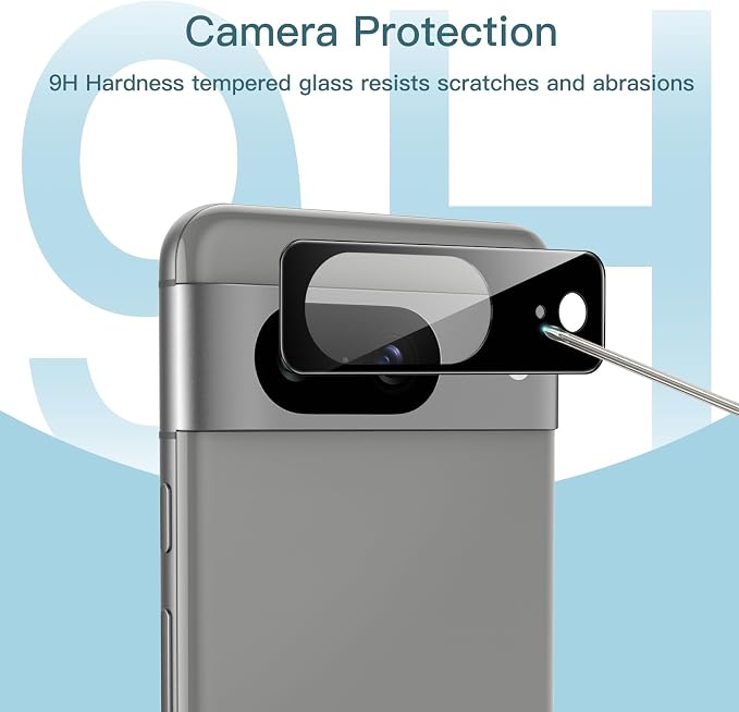 JETech TPU Screen Protector for Google Pixel 8, 2+2 Pack | with Camera Lens Protector, Flexible TPU Film, Fingerprint ID Compatible, HD Clear, Easy Installation - Image 6