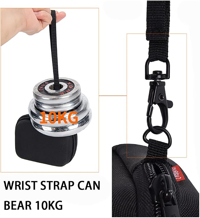 Cwatcun Carrying & Protective Case for Digital Camera, Small Camera Pouch for AbergBest 2.7" LCD Kodak Pixpro/Canon PowerShot ELPH 180/190 / DSCW830 Travel Cameras, Waterproof Shockproof Case - Black | Fits cameras up to 4.9"x3.5"x2.2". 900Dscratch-res... - Image 7