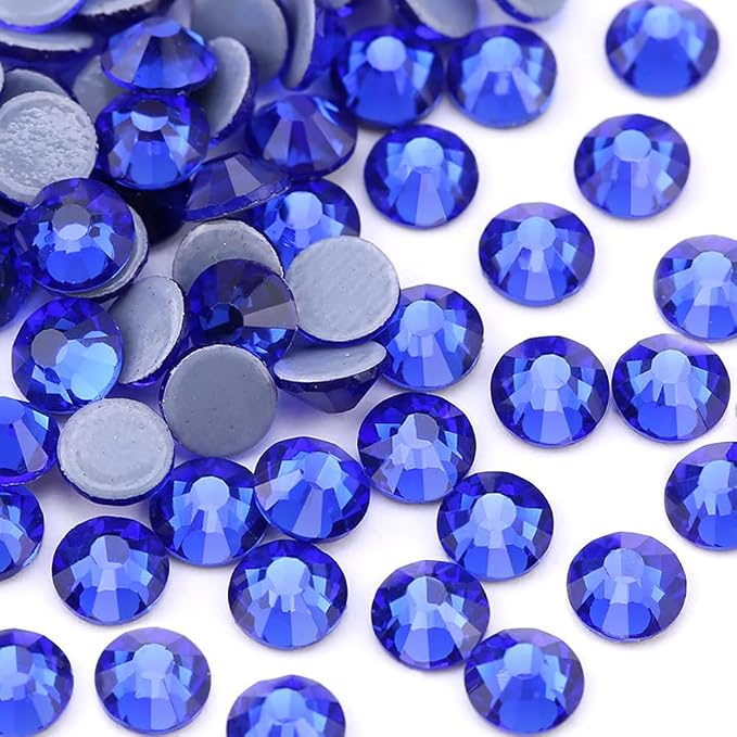 Jollin Hotfix Rhinestones Flatback Crystal Gems 2.8mm SS10, Sapphire | 2880pcs Hot Fix Crystals Glass Rhinestones for Bedazzling, Crafting, Clothes, Shoes & Accessories DIY Decoration - Image 2