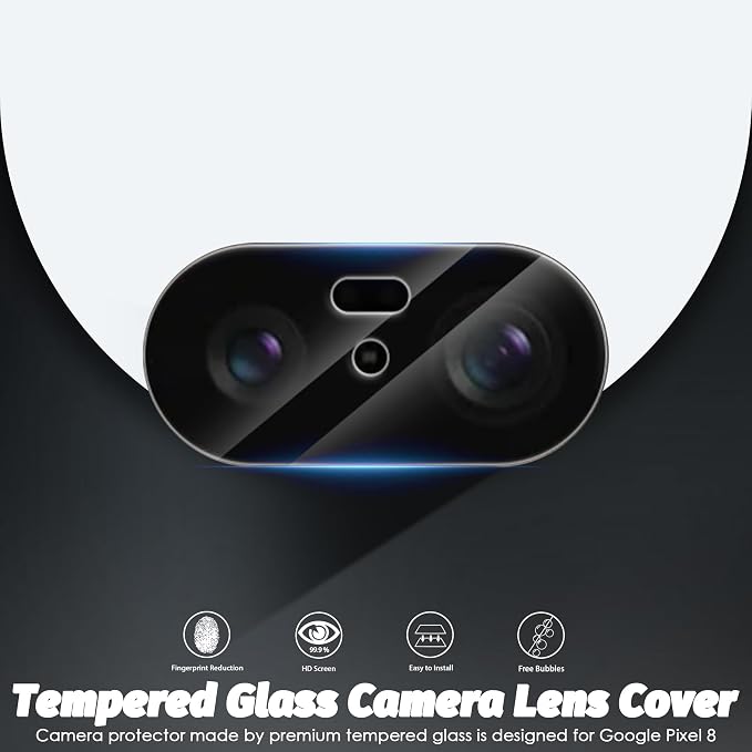 Orzero (3 Pack Compatible for Google Pixel 8 Tempered Glass Screen Protector, 2.5D Arc Edges 9H High Definition Anti-Scratch Bubble-Free - Image 2