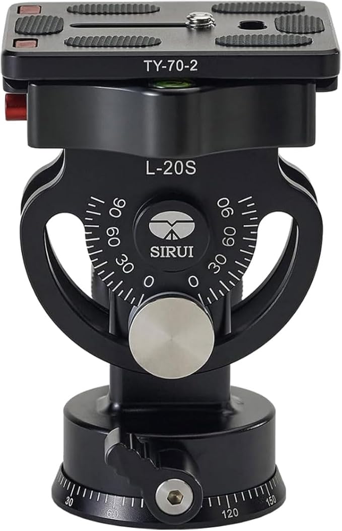 SIRUI L-Series Aluminium Tilt Head for Monopods Including TY-Series Quick Release Plate (L-20S) by SIRUI