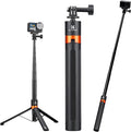 K&F CONCEPT 142cm/55.9" Telescopic Selfie Stick Tripod for Action Camera | 2-in-1 Portable Stand Handle Stick Pole For GoPro Hero 13/12/11/10/9/8, DJI Osmo Action 6/Osmo Action 5 Pro/4/3 Accessories by KFCONCEPT