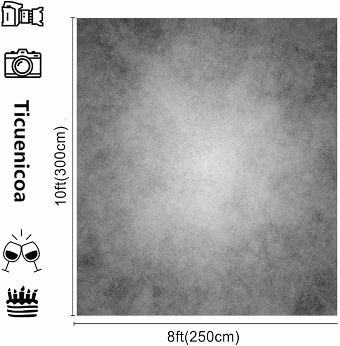 8x10ft Gray Abstract Photography Backdrops Grey Portrait Photo Studio Prop Background for Photographyer Ash Texture Backdrop for Party - Image 4
