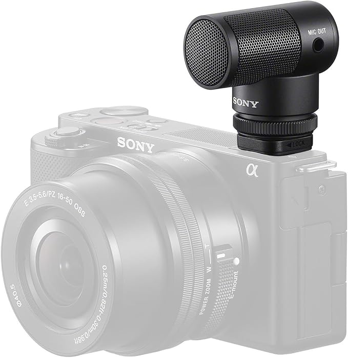 Sony Vlogger Shotgun Microphone ECM-G1, Auxiliary | When connected via, Wind screen for trouble-free outdoor shooting, Auxiliary, Large-diameter, 14.6 mm capsule, Small, Compact by Unknown