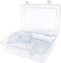 Xiaoyztan 12-Bin Clear Plastic Organizer with Adjustable Divider 7.3x4.9in | 12-grid organizer with adjustable dividers for jewelry, beads, tackle, and crafts by Welcometoxiaoyztan