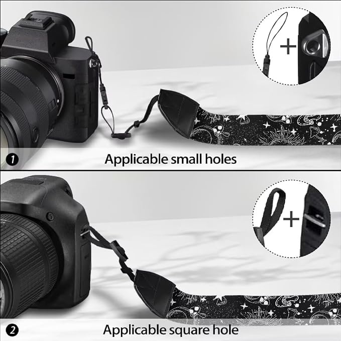 Coldinair Black Adjustable Camera Strap Universal Neck & Shoulder Soft Padded Strap for All DSLR Cameras,Binoculars - Image 5