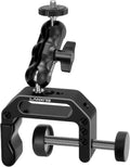 Camera Clamp Mount C Clamp with 1/4'' Screw Magic Arm - Perfect for Cameras, LED Video Lights, Monitors, Flash, Desk, Microphone, Action Camera by Lanxire