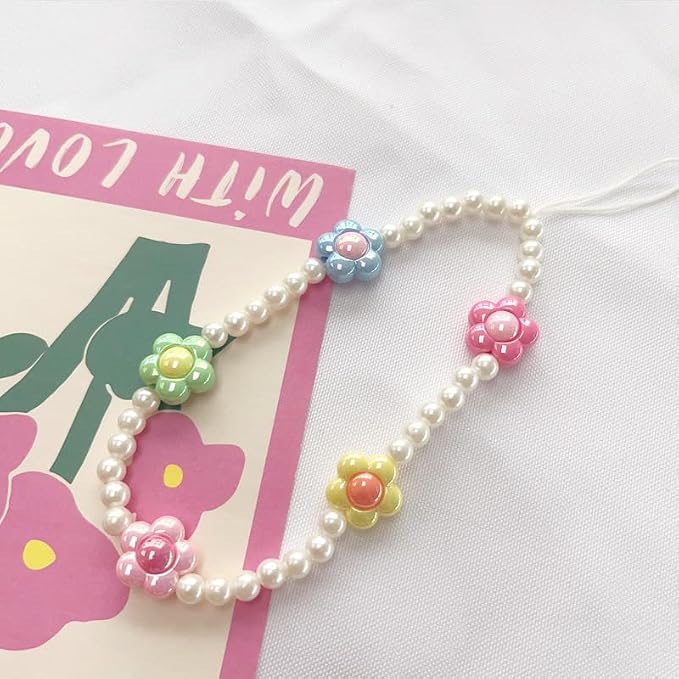 Beaded Camera Wrist Strap Cute Digital Camera Charm Lanyard, Phone Wristlet Charms, Phone Chain for Camera - Image 5