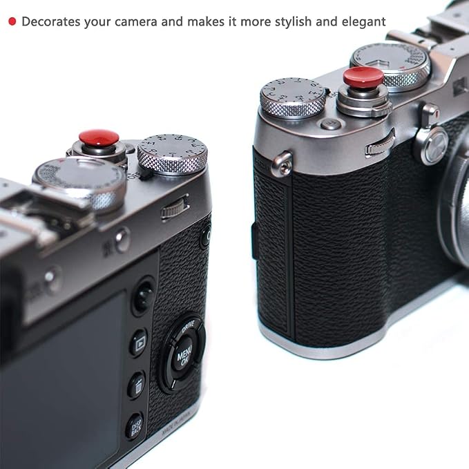 Dark-red Metal Soft Shutter Release Button,Delicate Camera Shutter Button 11mm Concave 10mm Convex Surface(2 Pack) - Image 9