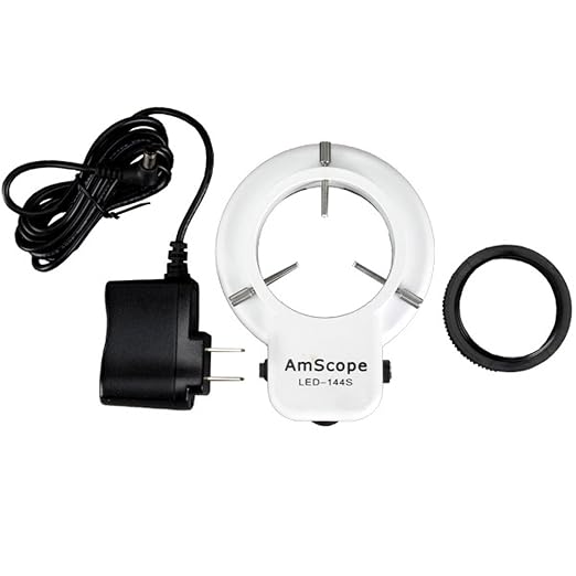 AmScope LED-144S 144 LED Adjustable Microscope Compact Ring Light | 144-LED Ring Light - Image 4