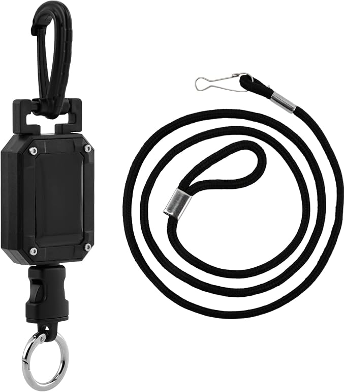 CB Mic Holder, Retractable 360° Rotatable Microphone Hanger Keeper, Mic Tether Stainless Steel Cord with Adjustable Mount Kit, CB Radio Accessory for Truck Driver - Image 9