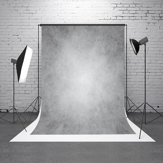 6x9ft Gray Abstract Photography Backdrops Grey Portrait Photo Studio Prop Background for Photographyer Ash Texture Backdrop for Party - Image 2