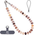 CH.yishi Crystal Beaded Phone Charm Wrist Strap Camera Lanyard | Handmade Cell Phone Chain,with Tether Tab,Keychain Bag Wallet Natural Stone Charm,Headphone Gemstone Decor,Camera Wrist Strap by CHyishi