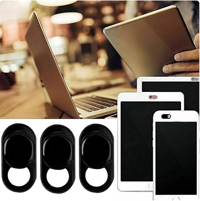 3pcs Metal Camera Lens Cap, Ultra Thin Camera Privacy Cover Webcam Cover Blocker Slider for Smartphone Tablet Desktop Laptop - Image 2