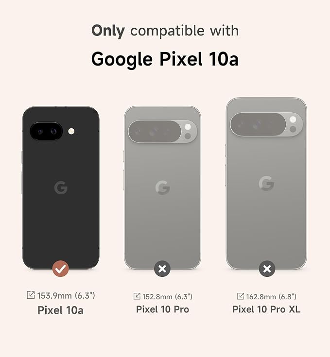 SURITCH for Google Pixel 10a Phone Case, Compatible with MagSafe, Protective Cover with Camera Cover & Adjustable Metal Kickstand for Pixel 10a 2026 -Black - Image 2