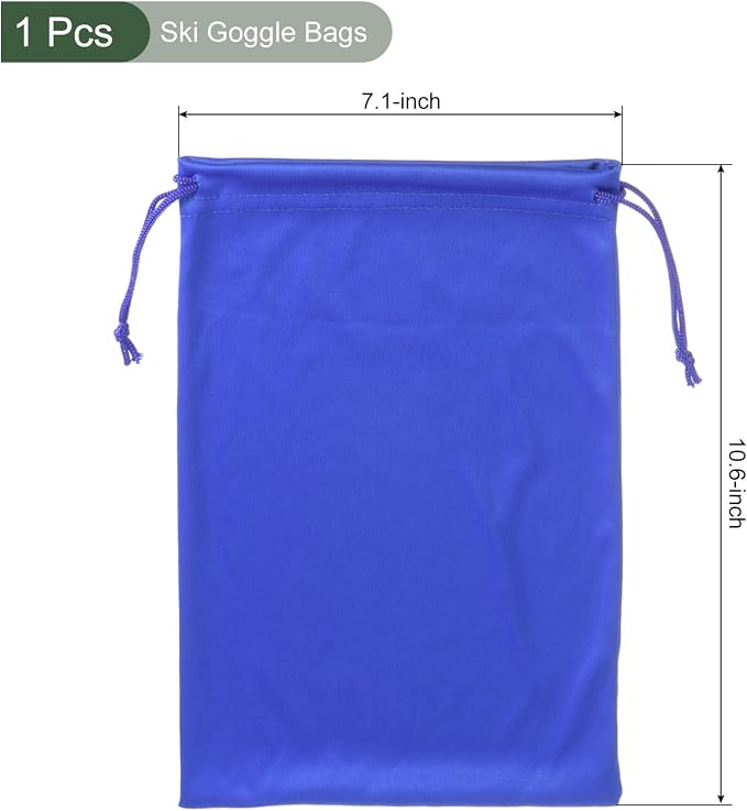 YOKIVE Ski Goggle Bags, Sport Microfiber Snow Goggles Case Covers Storage Sleeves Drawstring Pouches - Image 2