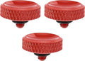 PATIKIL Camera Shutter Button, 3 Pack Soft Shutter Release Button Pure Copper Camera Button Carved Suitable for Nikon for Fujifilm for Leica DSLR/SLR Camera, Red by PATIKIL