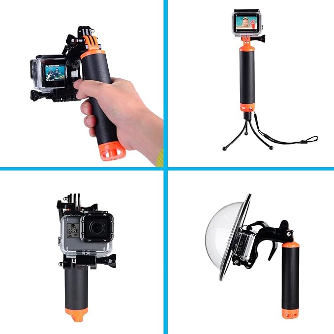 Suptig Trigger Waterproof Pistol Shutter Trigger Kit Floating Hand Grip for GoPro Hero 8 Hero 7 Hero 6 Black Gopro Hero 5 Hero 4 Hero 3+ Hero 3 Hero+LCD Yi Action Yi 4k Yi 4K+ Action SJCAM Cameras - Image 4